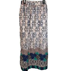 Mad Style Peek a Boo Skirt Shorts Blue Cream Green Size‎ L/XL NWT